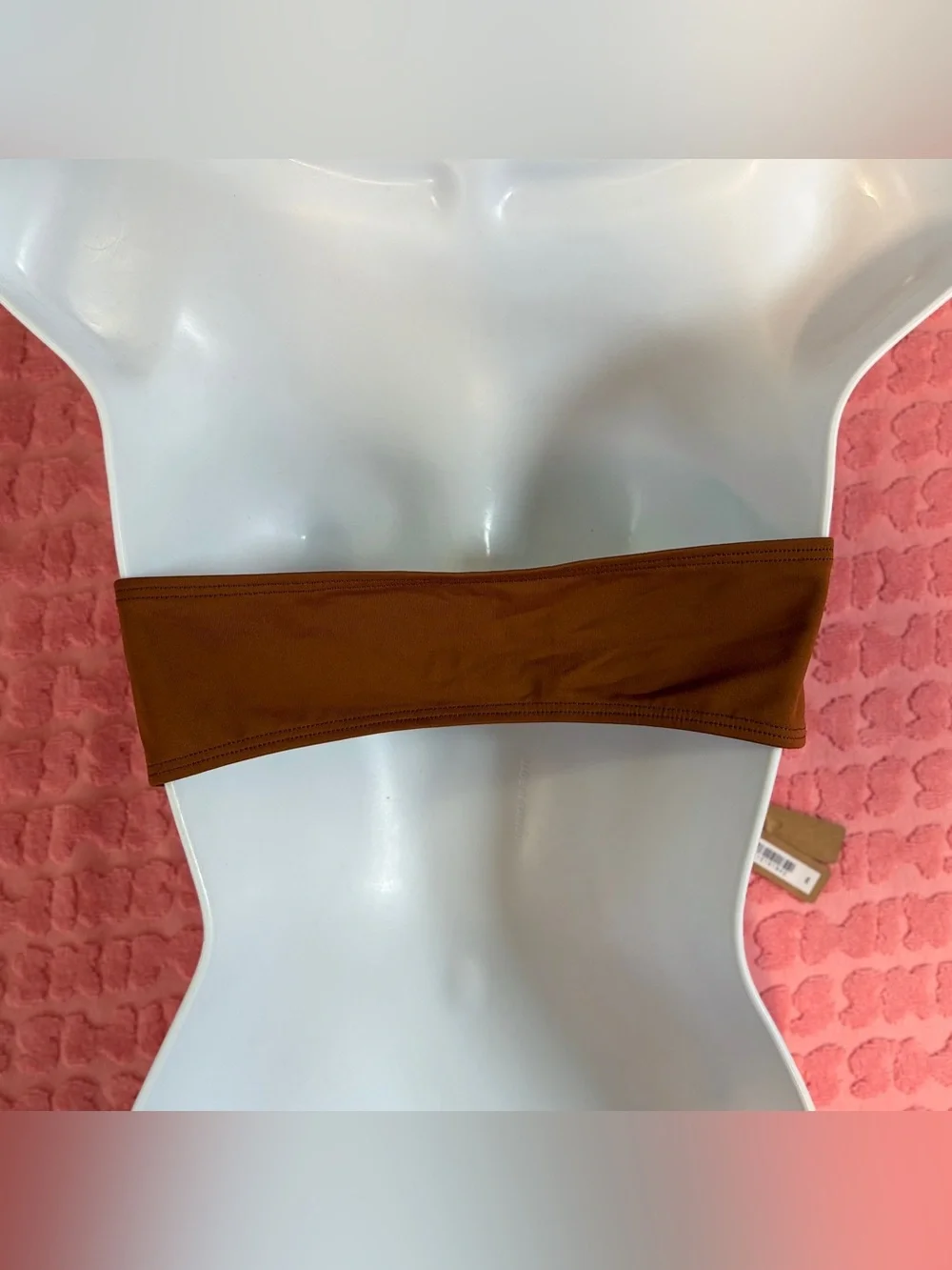 🤎 SKIMS Classic Swim Bandeau Top | Bronze | L | NWT 🏷️